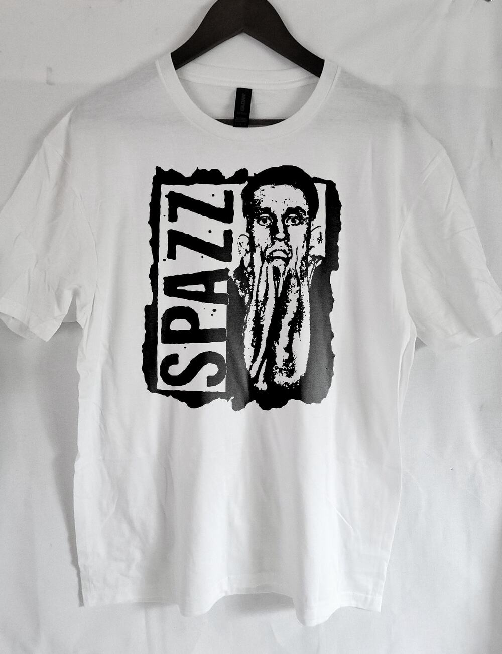 Spazz band t shirt Size Large White